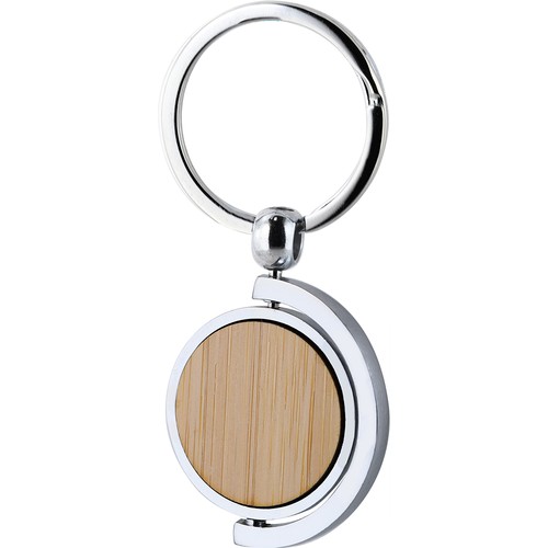 ROTATING KEY CHAIN IN BAMBOO AND METAL