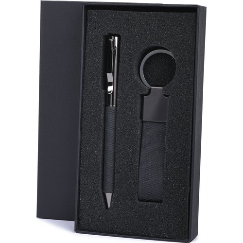 METAL AND RPET WRITING SET IN GIFT BOX