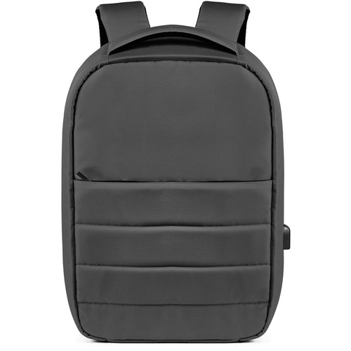 MOCHILA ANTIRROBO RPET 300D CON PUERTO DE CARGA USB 
