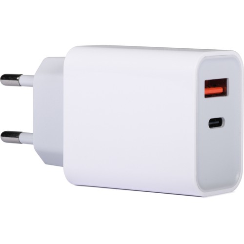 2 IN 1 USB 20W FAST PLASTIC CHARGER