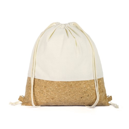 NATURAL KNAPSACK IN COTTON (135 gr/m²) AND CORK