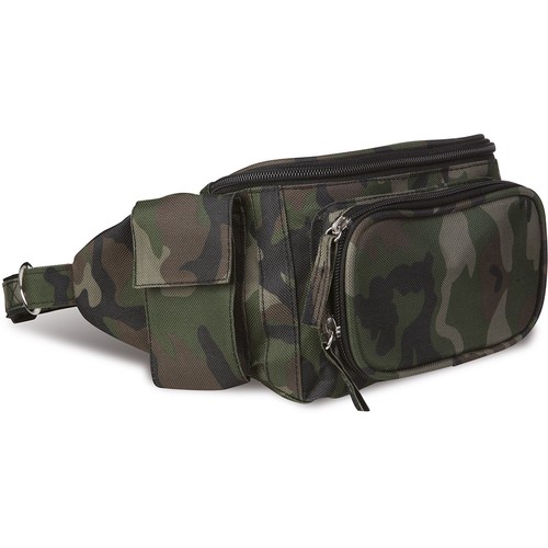 MULTI-POCKET 600D POLYESTER WAIST-BAG CAMOUFLAGE