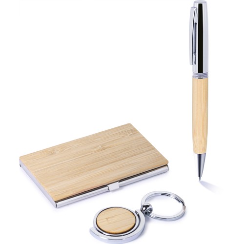 METAL AND BAMBOO WRITING SET WITH GIFT BOX METAL AND BAMBOO WRITING SET WITH GIFT BOX