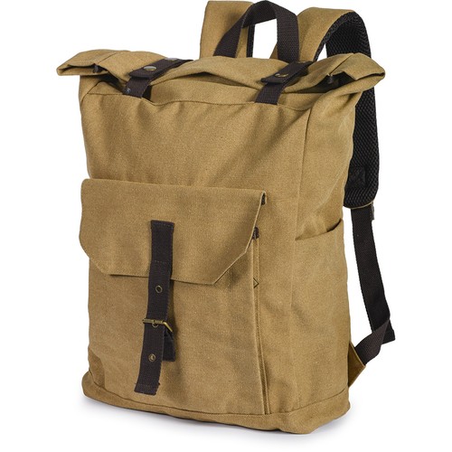 ROLL UP VINTAGE RUCKSACK IN POLYCOTTON CANVAS