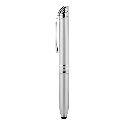 TOUCH SCREEN BALLPOINT PEN WITH LIGHT IN ALUMINUM AND METAL TOUCH SCREEN BALLPOINT PEN WITH LIGHT IN ALUMINUM AND METAL
