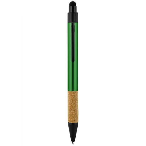 TOUCH SCREEN BALLPOINT PEN IN RECYCLED ALUMINUM AND CORK
