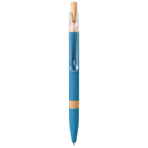 BALLPOINT PEN WITH BLUE REFILL IN BAMBOO AND WHEAT STRAW + ABS