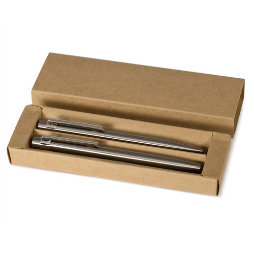 WRITING SET IN RECYCLED STEEL, METAL AND PAPER