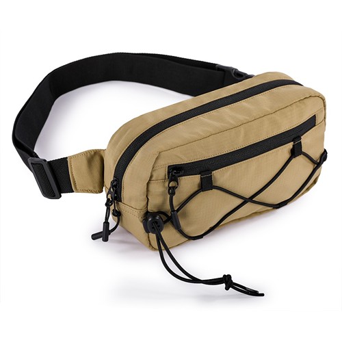 MULTIPOCKETS WAIST-BAG IN NYLON 75D RIBSTOP