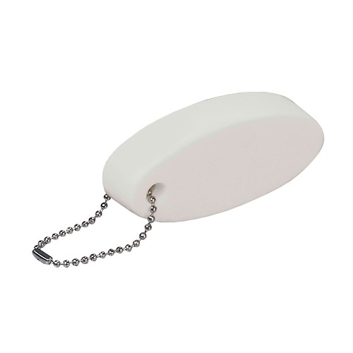 Oval floating PU key ring