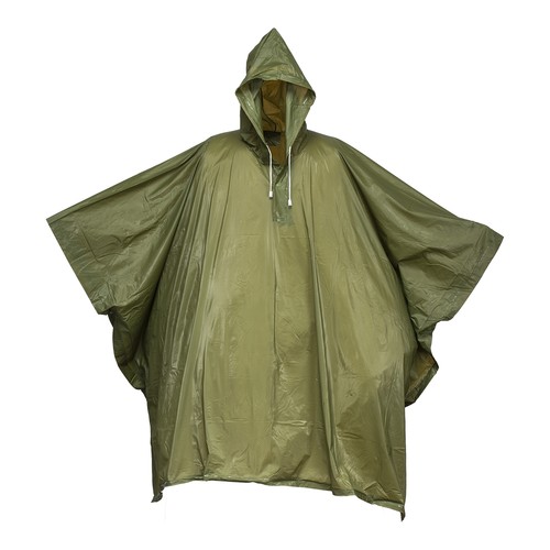 Poncho imperméable en PVC gauffré (260 gr), dans une poche transparente. Taille unique - 1
