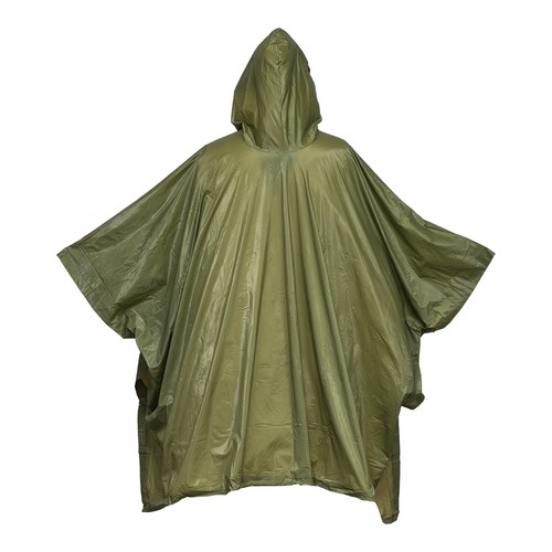Poncho imperméable en PVC gauffré (260 gr), dans une poche transparente. Taille unique - 2