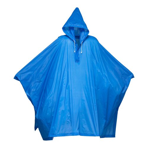 Poncho imperméable en PVC gauffré (260 gr), dans une poche transparente. Taille unique - 1