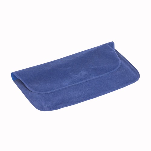 Coussin repose-tete de voyage gonflable en PVC floqué repliable dans une housse - 2