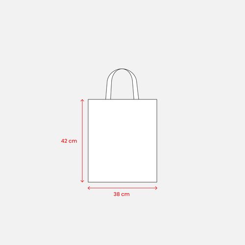 Shopper en coton 135 g/m, anses courtes - 4