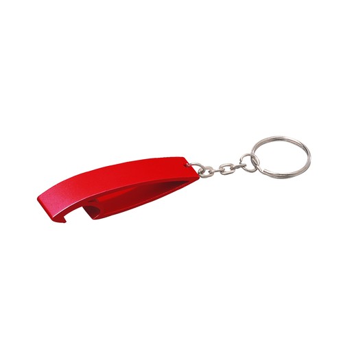 Aluminium key ring with bottle opener