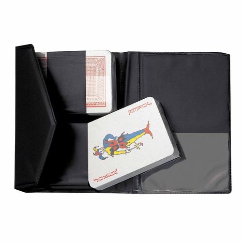 Set de 2 jeux de cartes, avec étui en PVC - 2