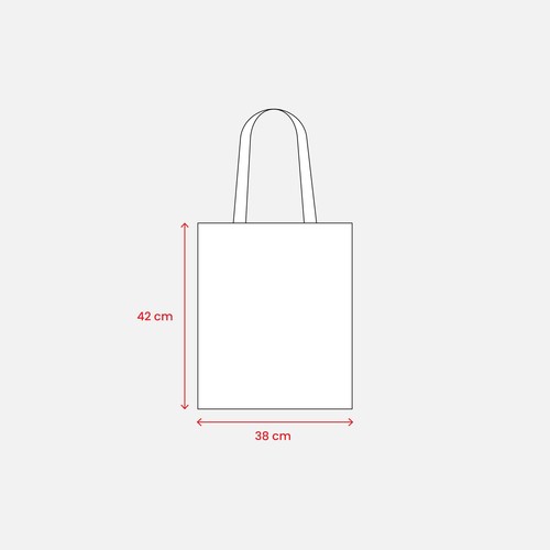 Tote bag en TNT 80 g/m2, cousu, anses courtes - 3
