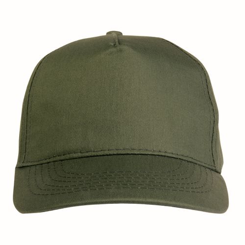 Casquette en coton, 5 panneaux, avec visières de 2 mm d'épaisseur et anneaux brodés, ferme - 2