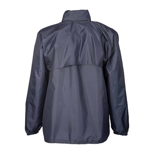 Veste coupe-vent en polyester 190T avec capuche pliable avec fermeture éclair, pliable en - 2