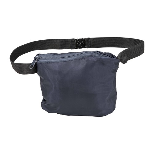 Veste coupe-vent en polyester 190T avec capuche pliable avec fermeture éclair, pliable en - 3