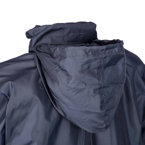 Veste coupe-vent en polyester 190T avec capuche pliable avec fermeture éclair, pliable en - 4