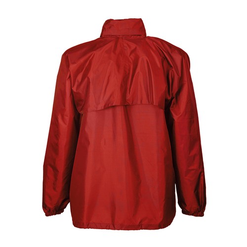 Veste coupe-vent en polyester 190T avec capuche pliable avec fermeture éclair, pliable en - 2