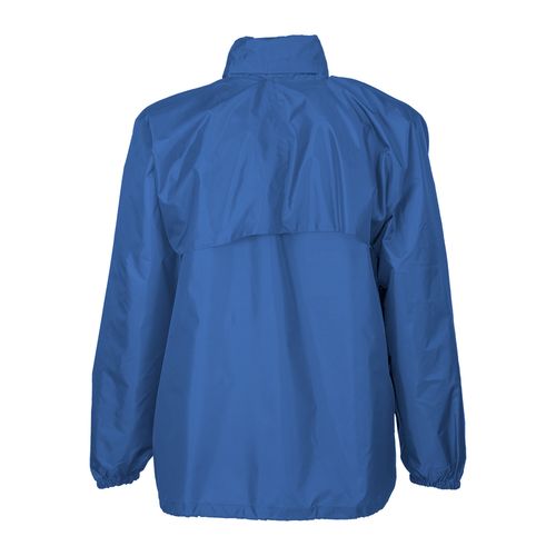 Veste coupe-vent en polyester 190T avec capuche pliable avec fermeture éclair, pliable en - 2