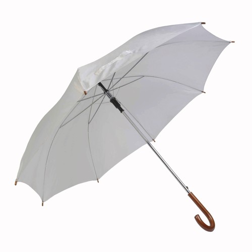 Parapluie automatique, fût en métal, poignée en bois, mat polyester 190T (Dia 114 cm) - 1