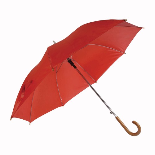 Parapluie automatique, fût en métal, poignée en bois, mat polyester 190T (Dia 114 cm) - 1