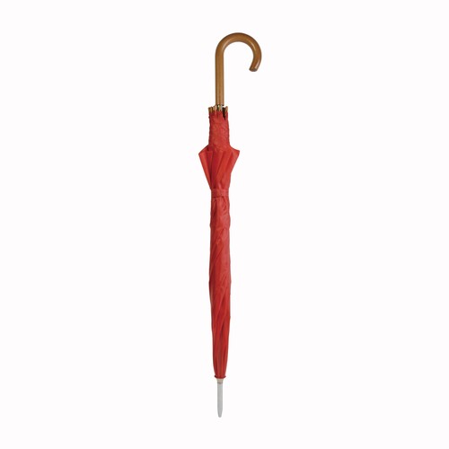 Parapluie automatique, fût en métal, poignée en bois, mat polyester 190T (Dia 114 cm) - 3