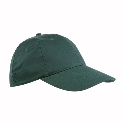 Casquette en coton/polyester, 6 panneaux, fermeture velcro - 1