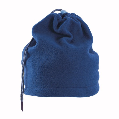 Fleece snood/beanie with adjustable drawstring Fleece snood/beanie with adjustable drawstring