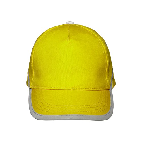 Casquette en coton, 5 panneaux haute visibilité - 2