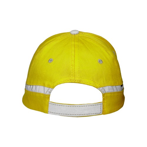Casquette en coton, 5 panneaux haute visibilité - 4