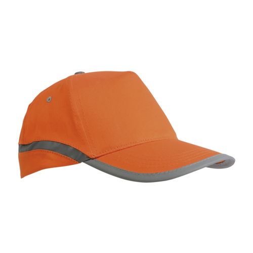 Casquette en coton, 5 panneaux haute visibilité avec bande et fermeture réfléchissantes, f - 1