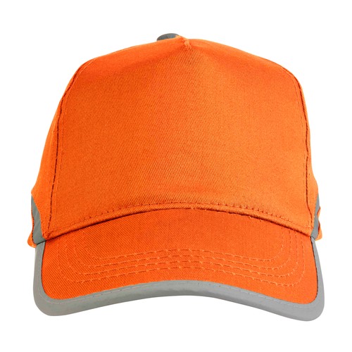 Casquette en coton, 5 panneaux haute visibilité avec bande et fermeture réfléchissantes, f - 2