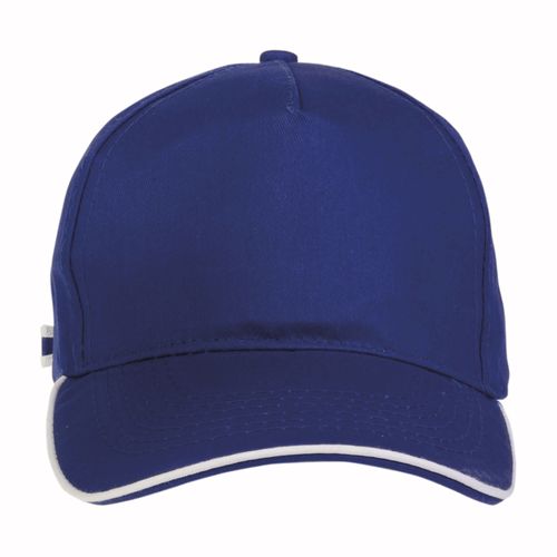 Casquette en coton, 5 panneaux, bordure colorée, fermeture en métal - 2