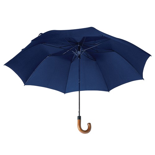 Parapluie Golf automatique polyester 190T manche en bois (Dia 128 cm) personnalisé