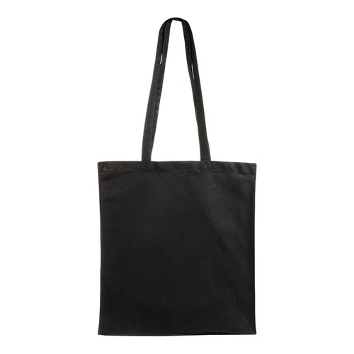 Shopper avec soufflet en canvas 280 gr/m2, anses longues - 3