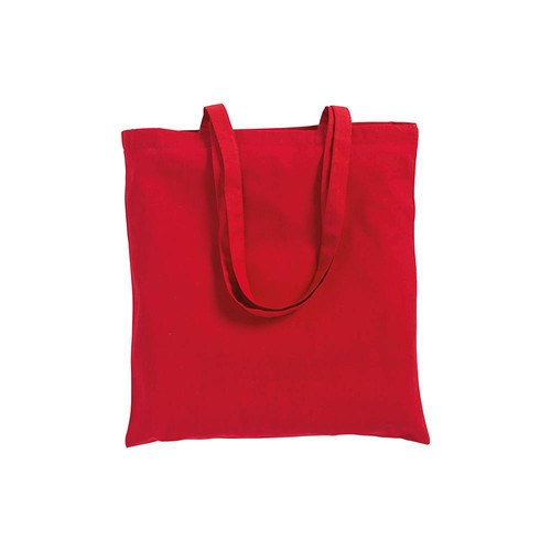 Shopper avec soufflet en canvas 280 gr/m2, anses longues - 2
