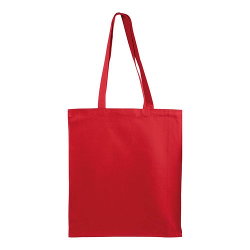 Shopper avec soufflet en canvas 280 gr/m2, anses longues - 3