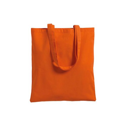 Shopper avec soufflet en canvas 280 gr/m2, anses longues - 2