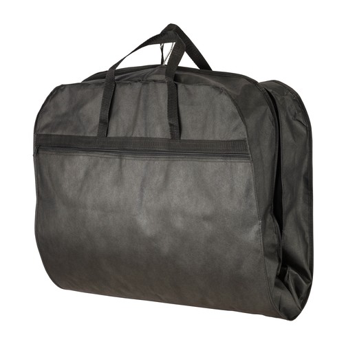 80 g/m2 non-woven fabric garment bag for travelling with external compartment 80 g/m2 non-woven fabric garment bag for travelling with external compartment