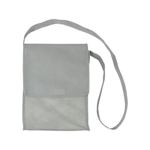 Shopper avec soufflet en TNT 80 g/m2 cousu avec bandoulière - 2