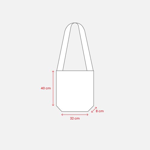 Shopper avec soufflet en TNT 80 g/m2 cousu avec bandoulière - 3