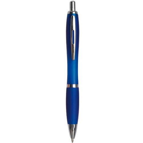 Stylo bille d clic transparent color - PLASTIQUE ABS+AS - refill jumbo - 1