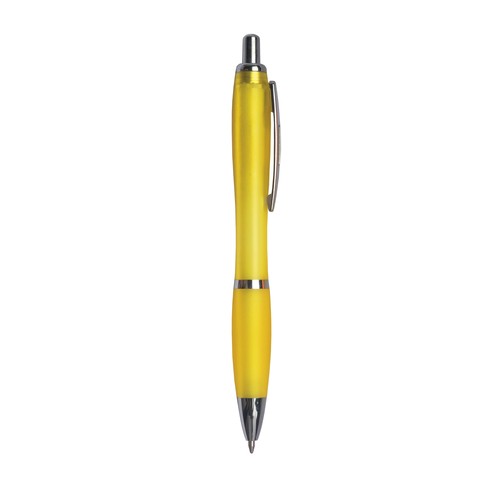 Stylo bille   d clic transparent color - PLASTIQUE ABS+AS - refill jumbo - 2
