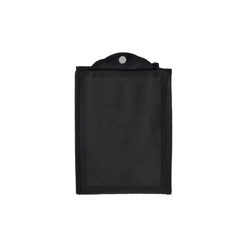 Shopper pliable avec soufflet en TNT 80g/m2 cousu, anses courtes - 2