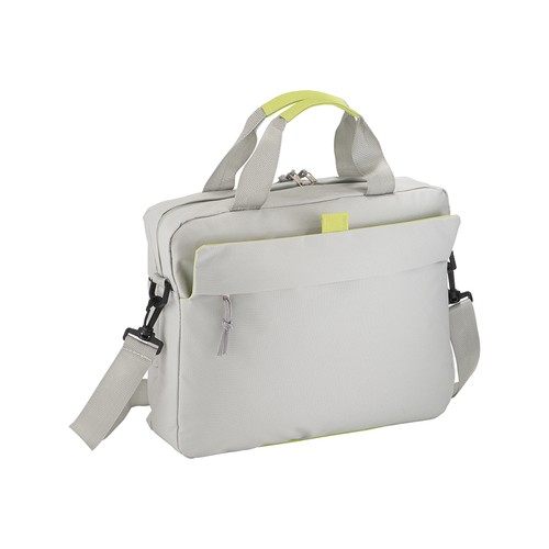 Sac porte-ordinateur de polyester 600D, bande pour attacher un trolley (36x30x6 cm) - 1